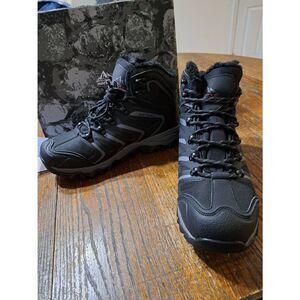 New 9 Notiv8 Black Grey Waterproof Hiking Boots Outdoor Mid Shoes Ankle Boot NWT